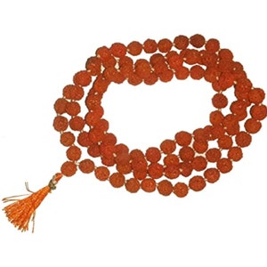 Rudraksha Mala 108 Beads 5MM Mala Prayer Meditation Buddhist for Necklaces Meditation