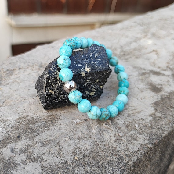 Turquoise (Firoza) Bracelet In Pure Silver, Size: Free Size at Rs  15500/piece in Gautam Budh Nagar