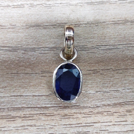 Natural and Certified 6 Carat Oval Blue Sapphire Pendant neelam AAA Quality 100 Original Neelam Pendant Etsy