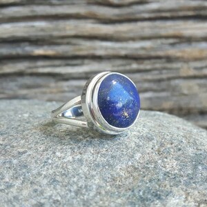 Lapis Lazuli Ring, Handmade Ring, 925 Sterling Silver Ring, Lapis Silver Ring, Solid Sterling Silver Ring, Boho Ring, Ring for Women