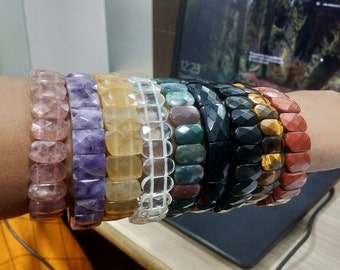 Pulseras de piedras preciosas naturales 100% genuinas