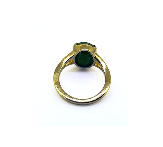 Emerald silver Ring panna ring