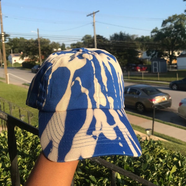 Decolorized Blue Hat