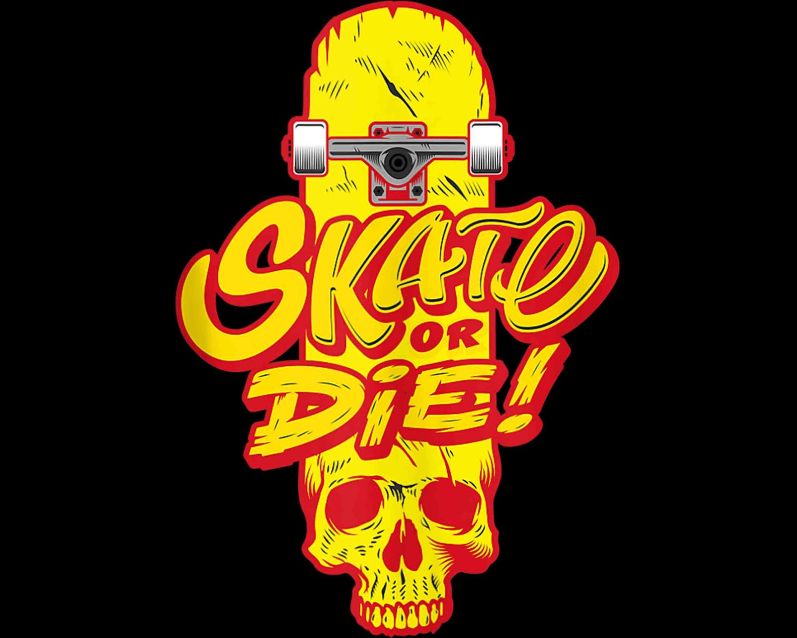 Skate or Die Design Skateboard Png Skate Png Kawaii Png Etsy