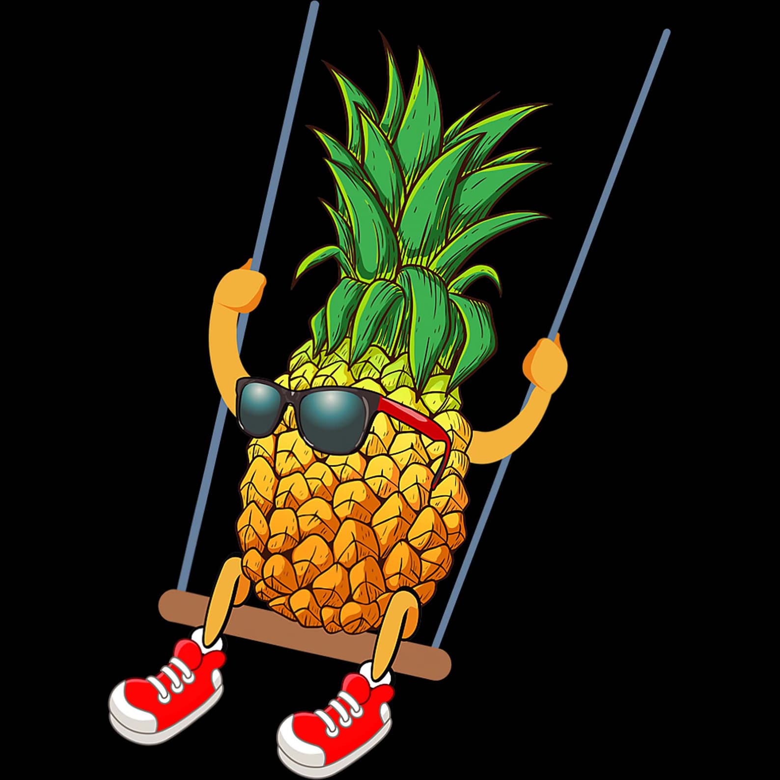 Funny Swinging Pineapple Swinger Design Pineapple Gifts Etsy