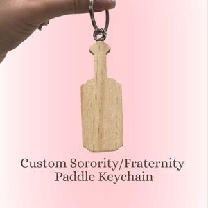 Mini Custom Sorority Fraternity Paddle Keychain | Hand Painted | 3 inch