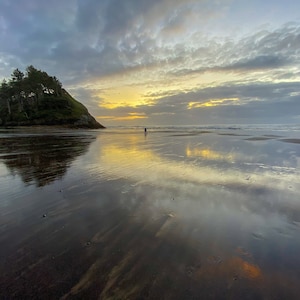 Sunset at Neskowin State Beach on the Oregon Coast…digital download also available for 9 dollars