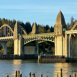 Suislaw River Bridge at Florence on the Oregon Coast