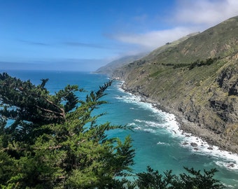 La costa de Big Sur de California a lo largo de la carretera 1