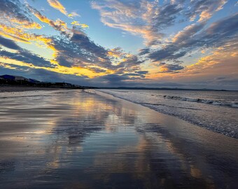 Edinburgh: A Dramatic Sunset at Portobello Beach in Edinburgh Scotland