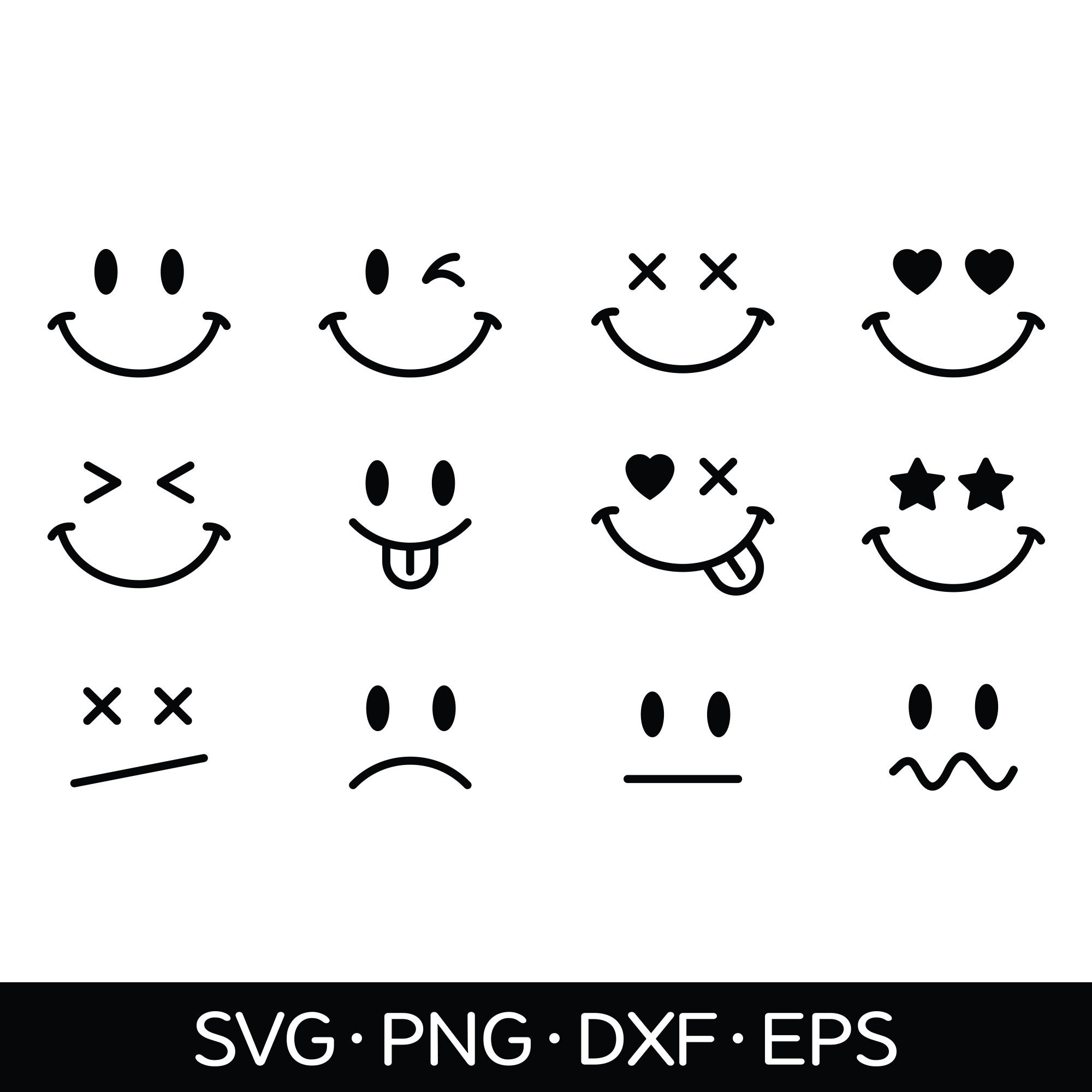 Flower Smiley Face SVG Files, Flower Face SVG, Smiley Face Clip Art, Trendy  Smiley Face Svg, Daisy svg, dxf, eps, Vector, DIGITAL