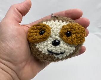 Handmade Felt Sloth Keychain Keyring Decoration