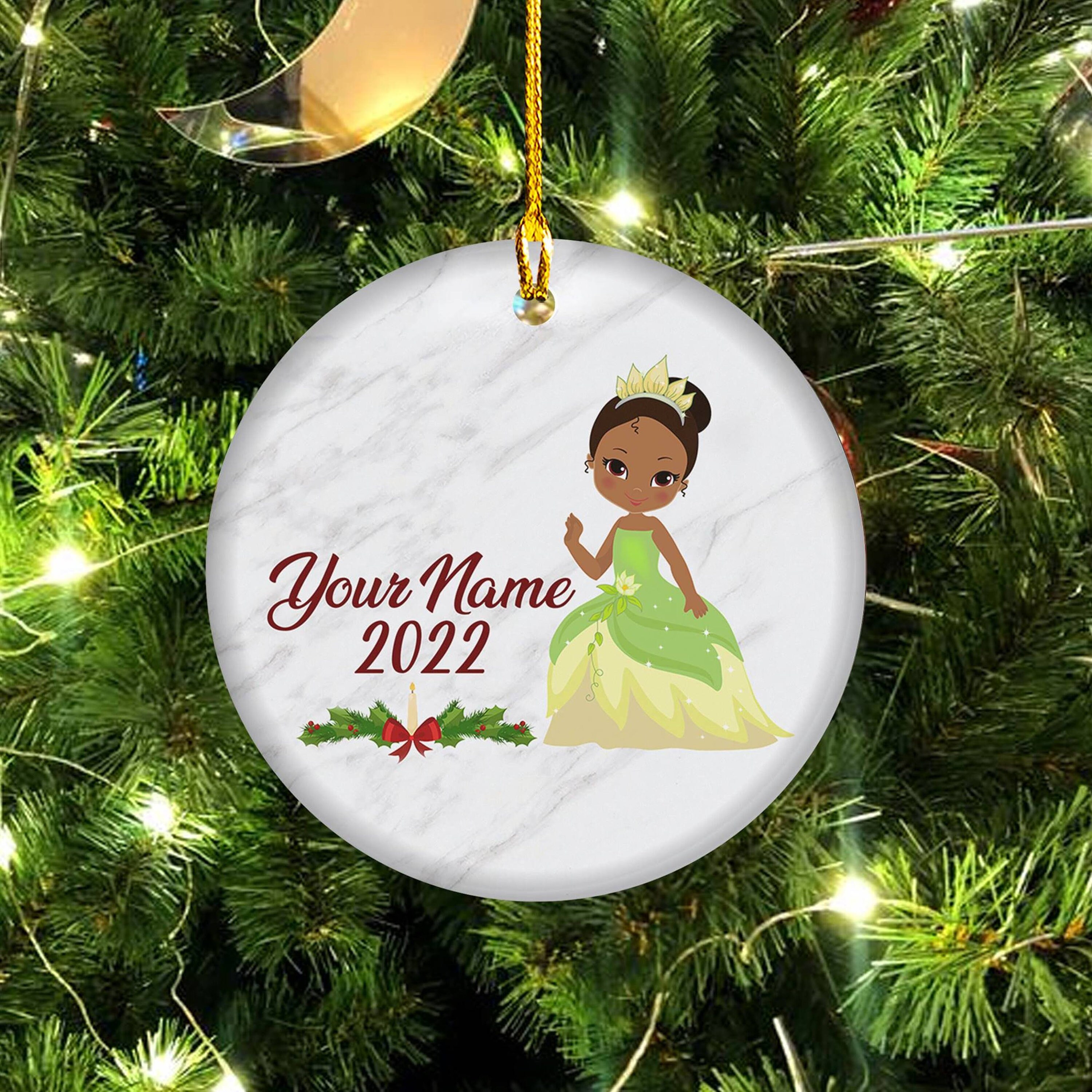 Discover Disney Ornament Tiana Princess Ornament Christmas Ornament Princess the Frog Ornament