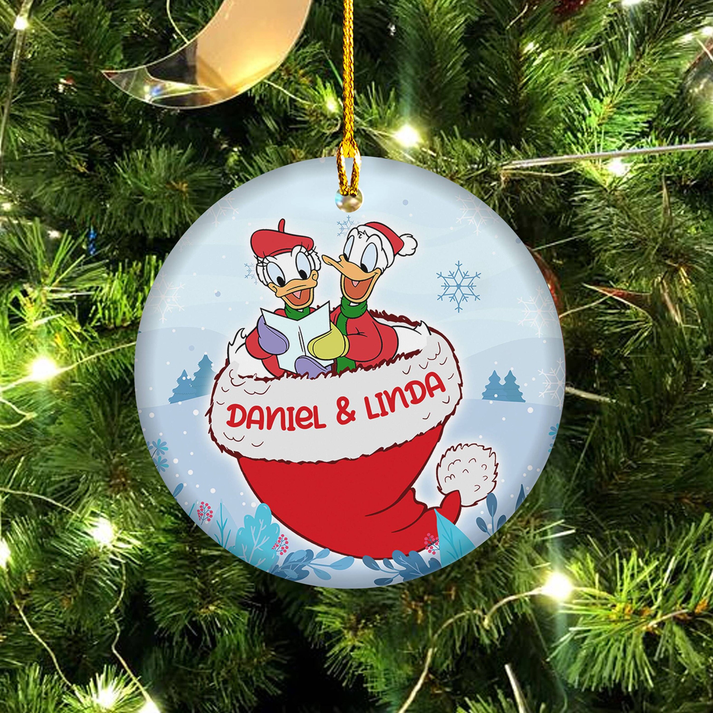 Donald and daisy duck christmas ornaments Clearance