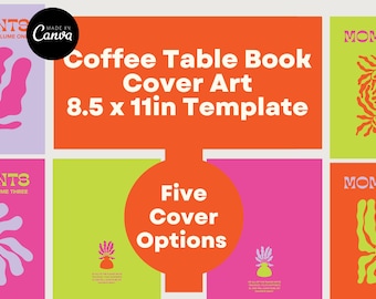 8.5 x 11in Coffee Table Photo book Cover Template
