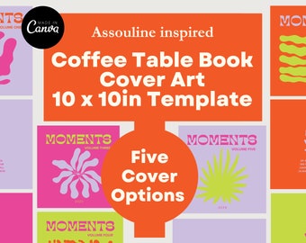 10 x 10in Coffee Table Photo book Cover Template