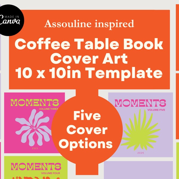 10 x 10in Coffee Table Photo book Cover Template