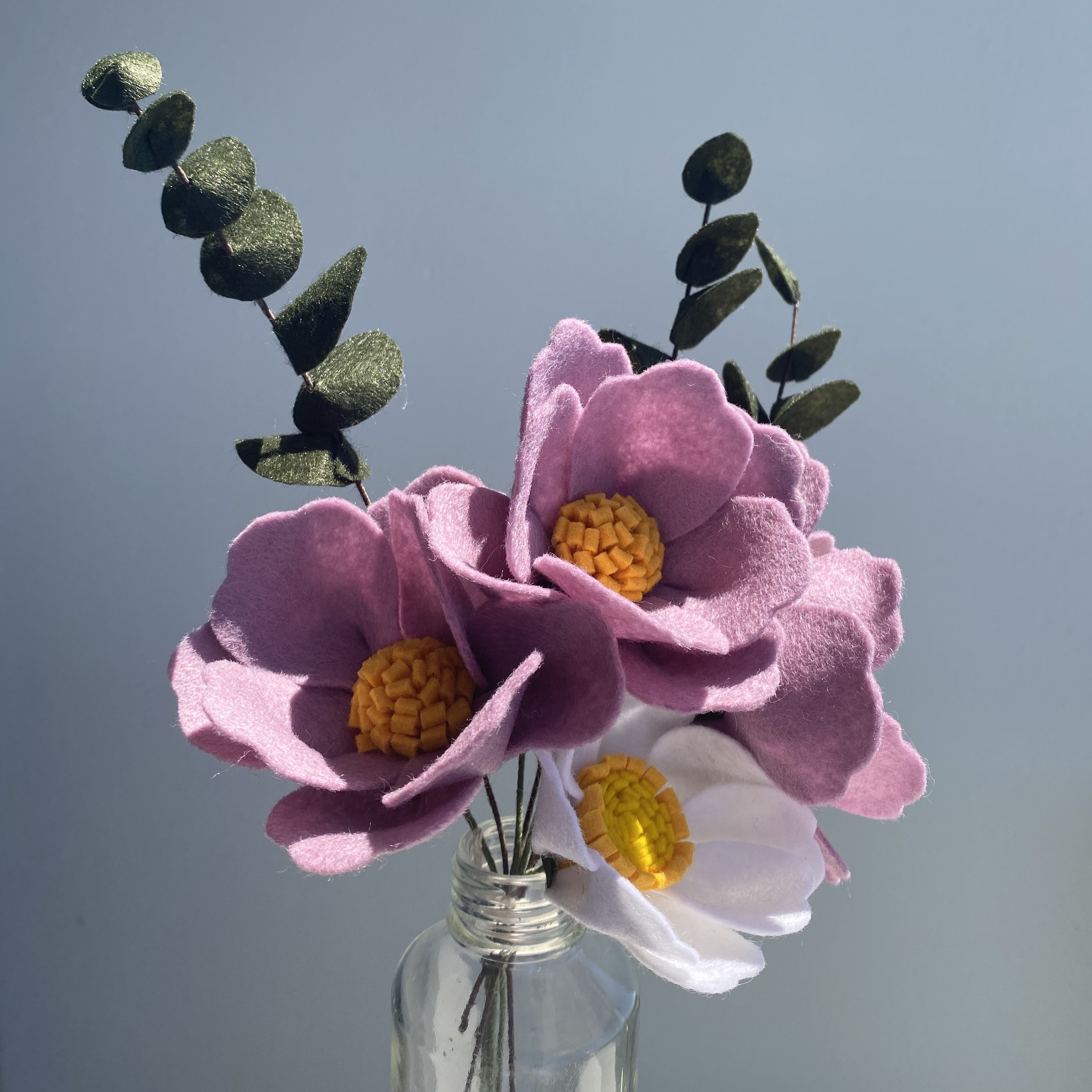 Felt Flower Bouquet 100 Wool Felt Craft Preserved Flower Etsy