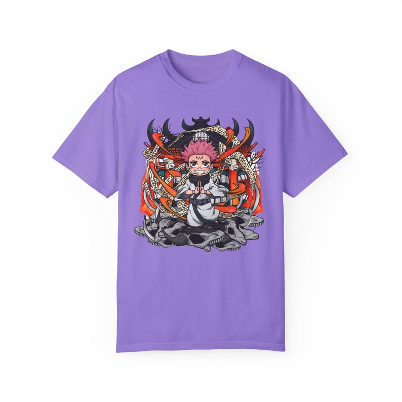 Sukuna Unisex Tee: Bold Jujutsu Kaisen Graphic zdjęcie 7