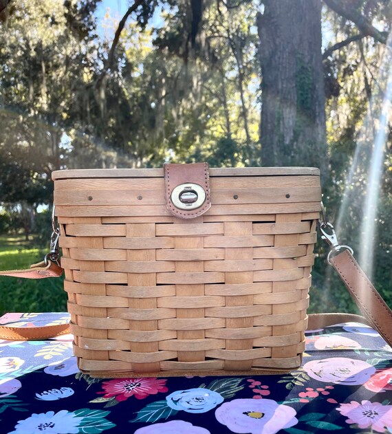 Longaberger ピクニックバスケット ビンテージ90's○LONGABERGER BASKETSピクニックバスケット