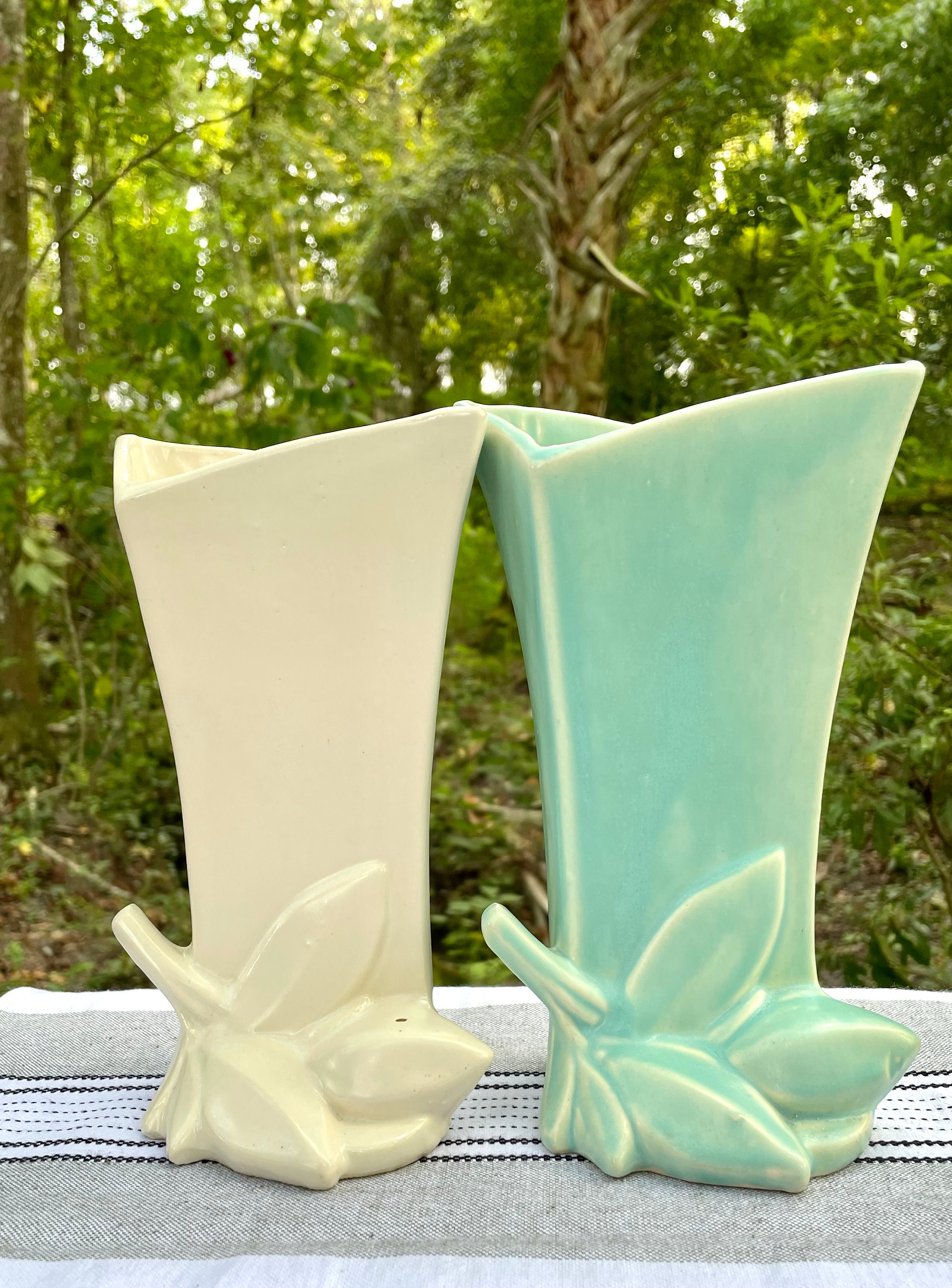 Rare Vintage Mccoy Lily Bud Matte Vase Cream Colored MCM Etsy