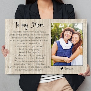 Personalized Mother's Day Gift, Custom Picture Frame, Mother Daughter Gift, Mothers Day Gift From Daughter, Gift For Mom, Happy Mothers Day