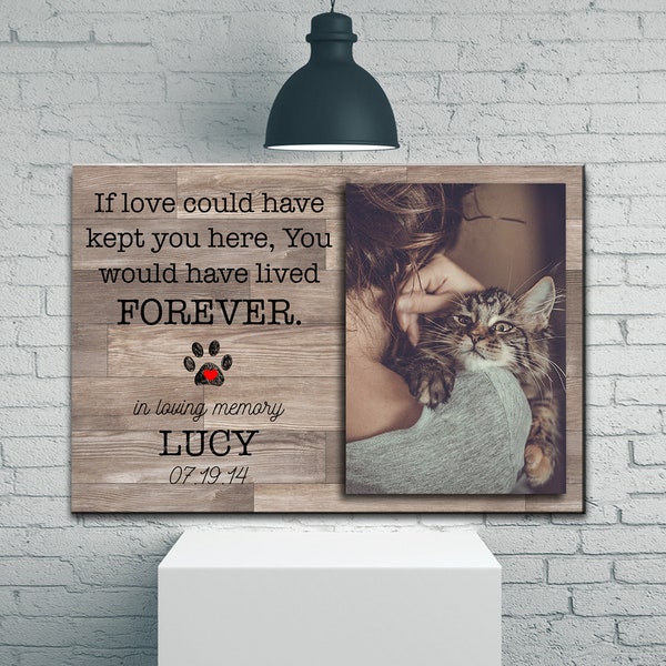 Pet Memorial Canvas Etsy
