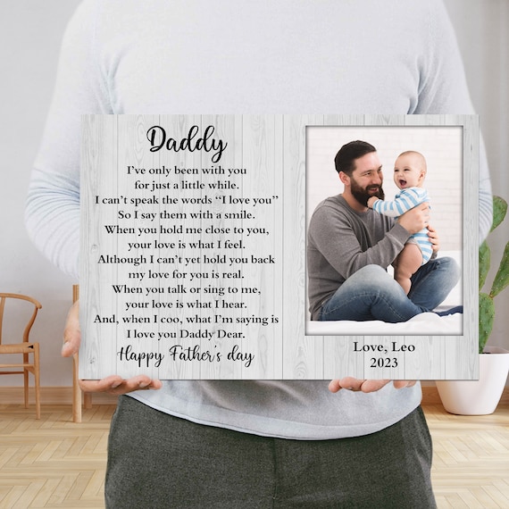 Personalized Picture Frame Gifts for Dad From Daughter Son