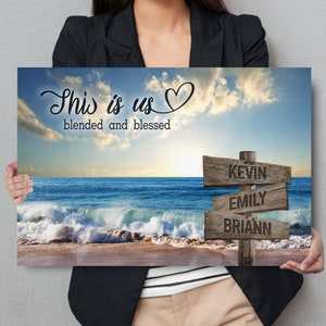 Personalized Beach Canvas Wall Art - Names Written in Sand - Unique Wa –  MuralMax Interiors