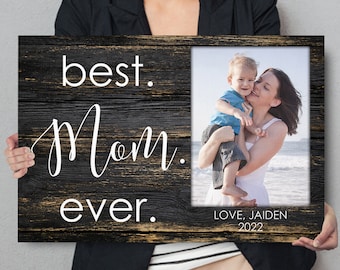 Personalized Mother's Day Gift For Mom, Best Mom Ever, Custom Picture Frame, New Mom Gift, First Mothers Day Photo Frame, Gift For Her