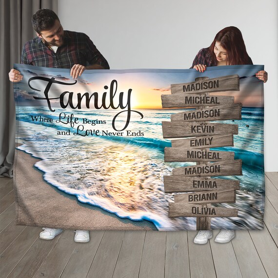 Family is life blanket hotsell