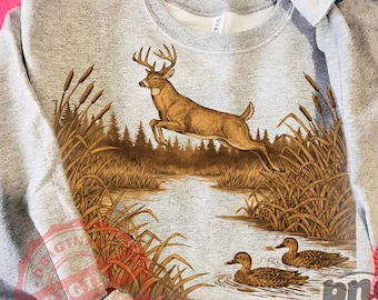 Vintage herten png, jachtsublimatie png, retro natuur png, wetland herten kunst png, wildlife jacht ontwerp png, digitale download