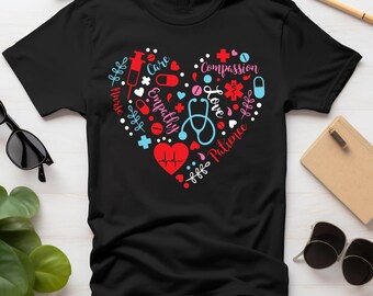 Love Nurse Heart Design: Nurse Appreciation (Digital Download)