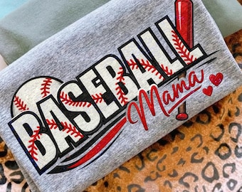 Baseball Mama PNG | Baseball Mom Shirt Design | Sports Mom Graphic | Game Day Sublimation PNG