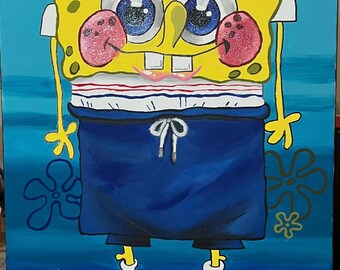 Sponge Scenes 16x20
