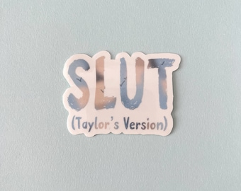 Slut Clear Sticker Inspired by ‘1989 TV’ Album, TS Lover Fan Art
