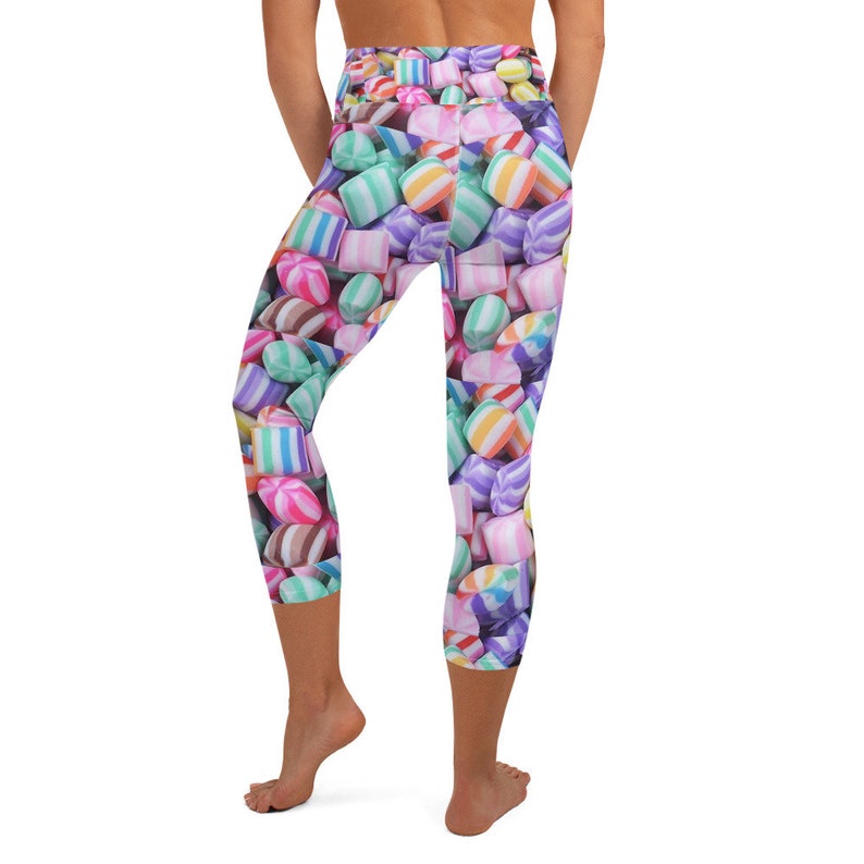 Pastel Candy mints Yoga Capri Leggings kawaii gym gear cutecore