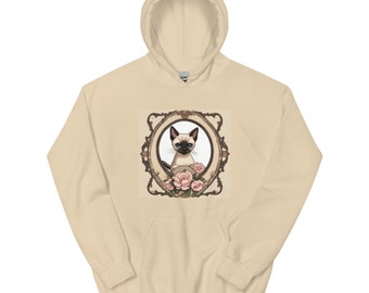Kawaii Siamese Kitty cat Unisex Hoodie