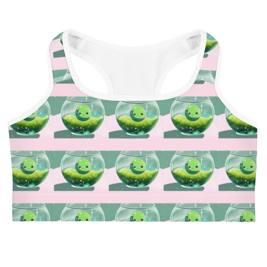 Kawaii Marimo Moss Ball Sports Bra - Etsy