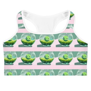 Kawaii Marimo moss ball Sports bra