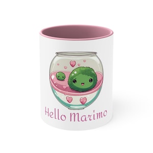 Kawaii Marimo moss ball Accent Coffee Mug, 11oz gift for a moss ball lover