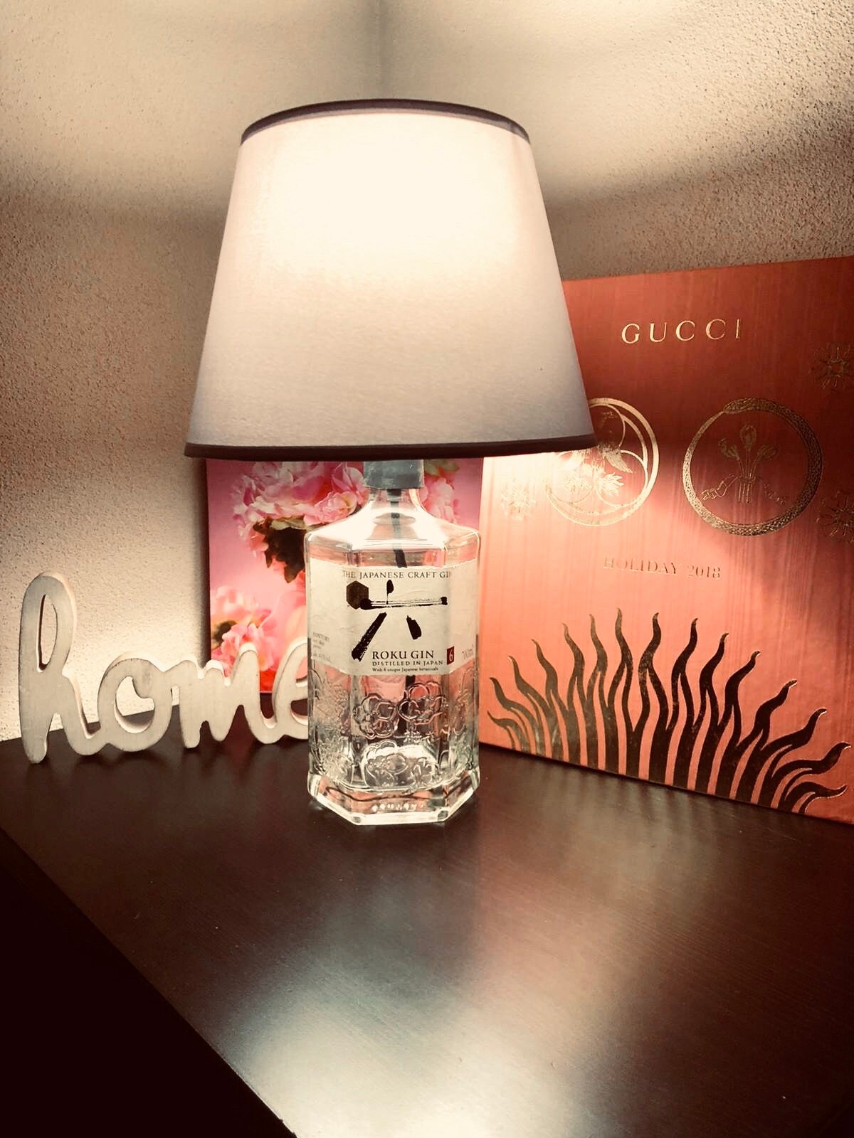 Lampada Bottiglia Roku Gin Bottle Lamp Roku Gin Etsy