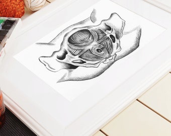 Birth on the Perineum: Birth/Doula/Midwife Art Printable
