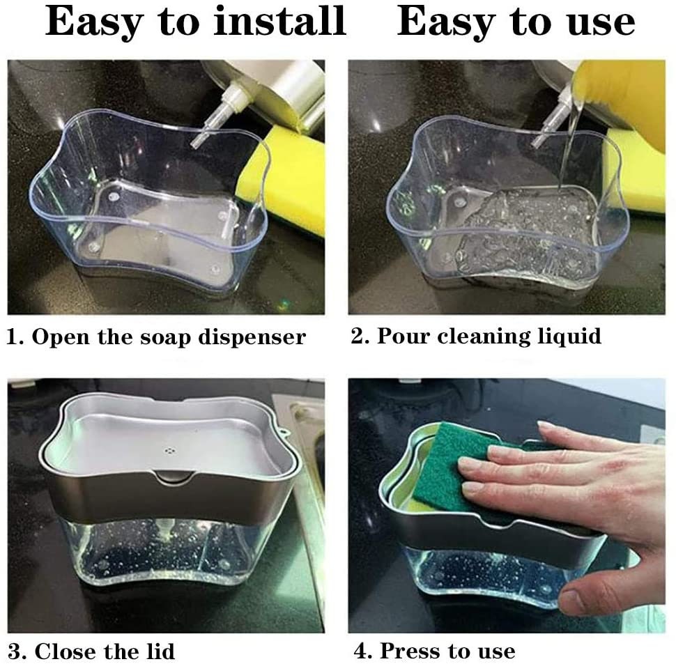 Dispensador de jabón de cocina recipiente de almacenamiento | Etsy