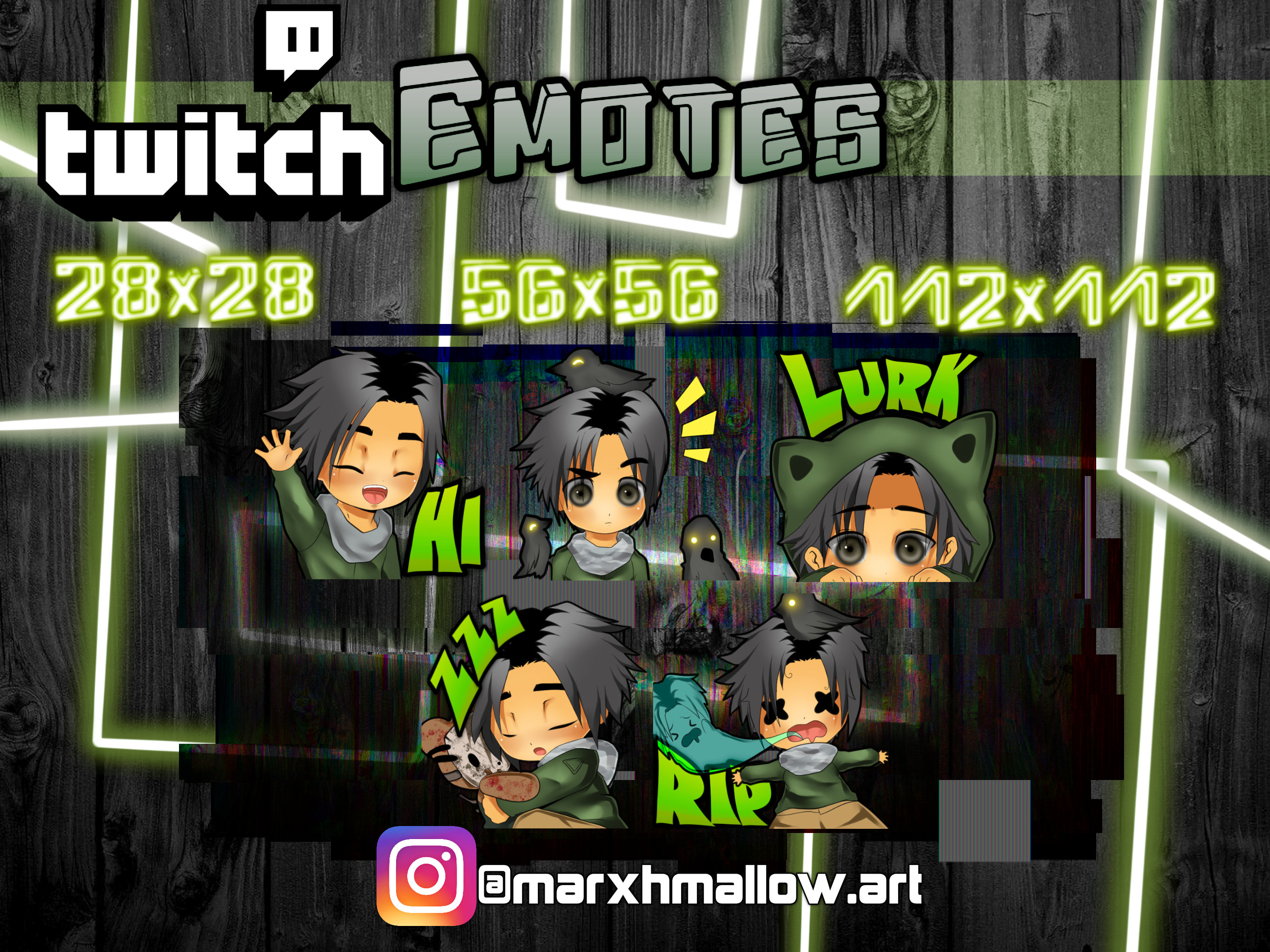 Dead By Daylight Jake Park Twitch And Discord Emotes Kawaii Etsy Hong Kong