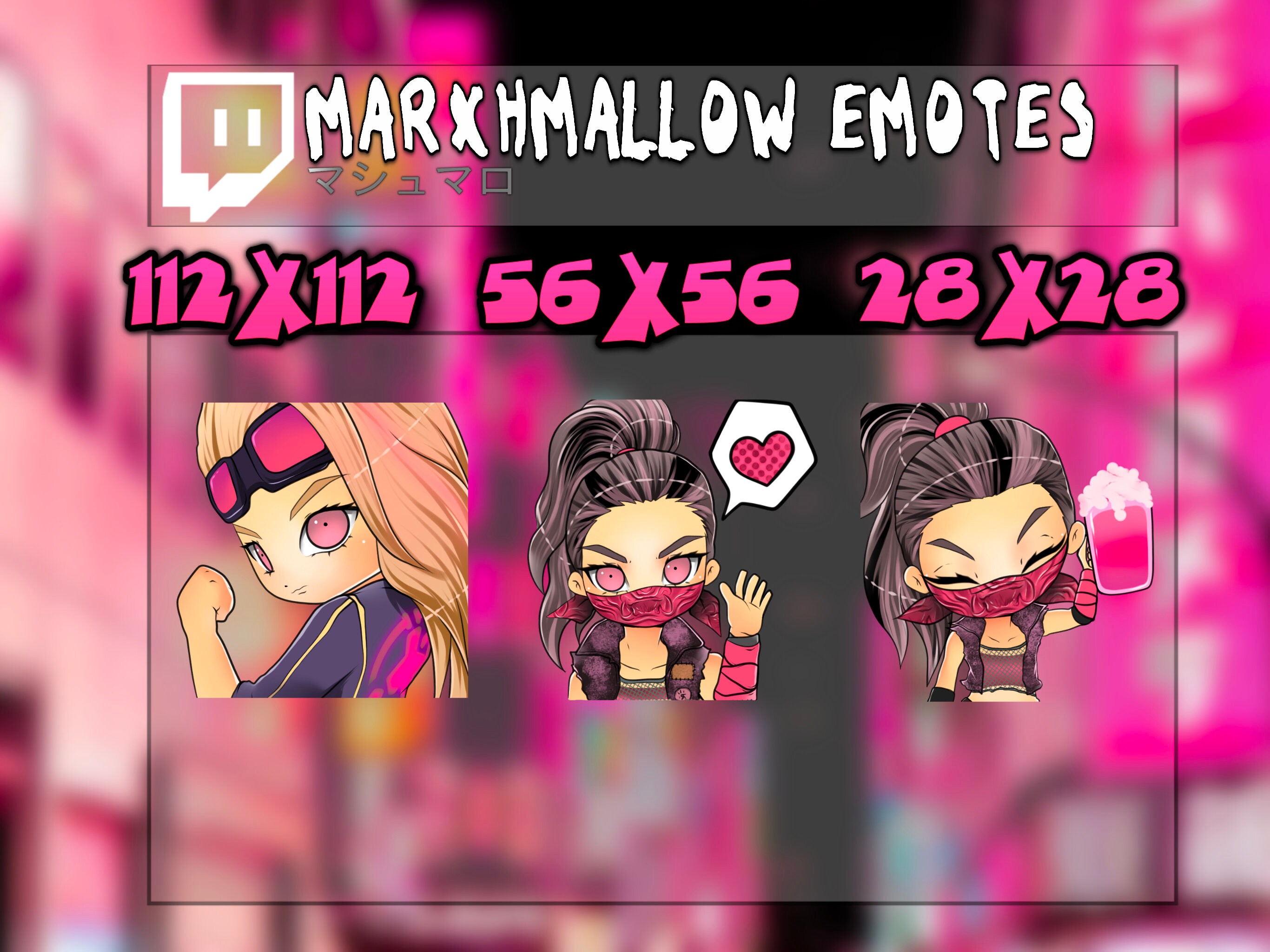 Dead By Daylight Yui Kimura Twitch Emotes Cute Twitch Etsy