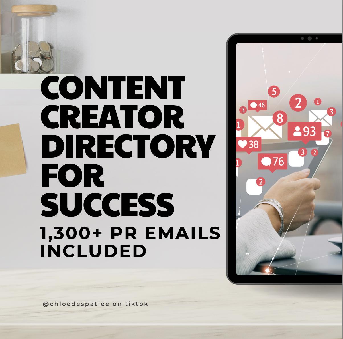 Content Creator PR Guide - Directory