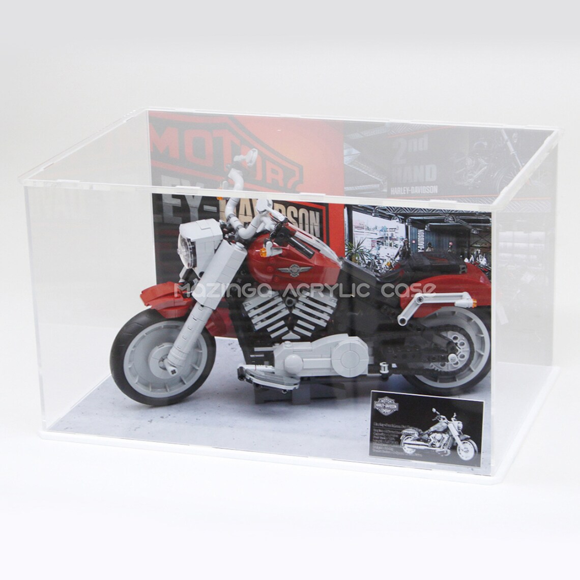 HarleyDavidson Fat Boy Acrylic Display case for the LEGO Etsy