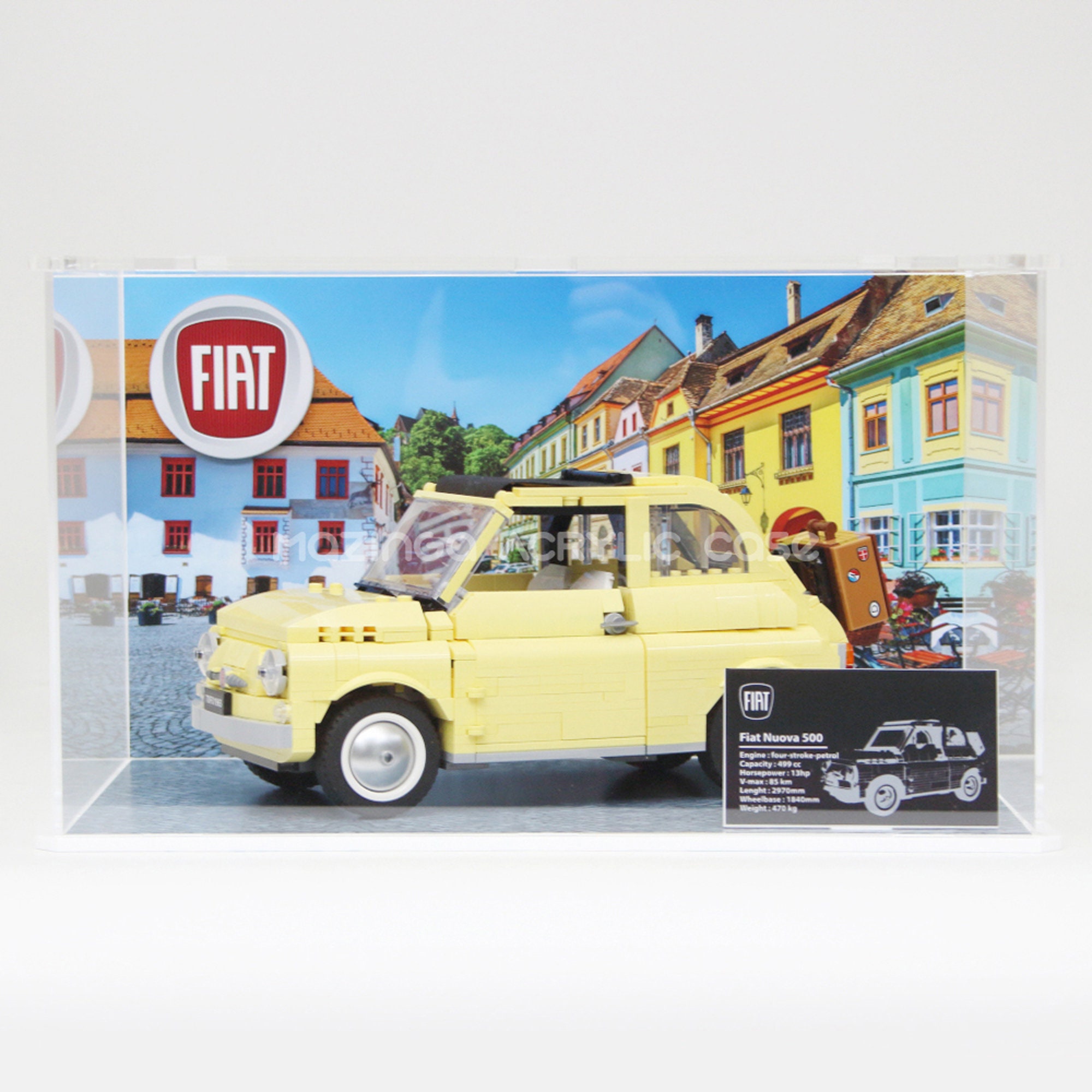 Acrylic Display Case for the LEGO® 10271 Fiat 500 - Etsy Denmark