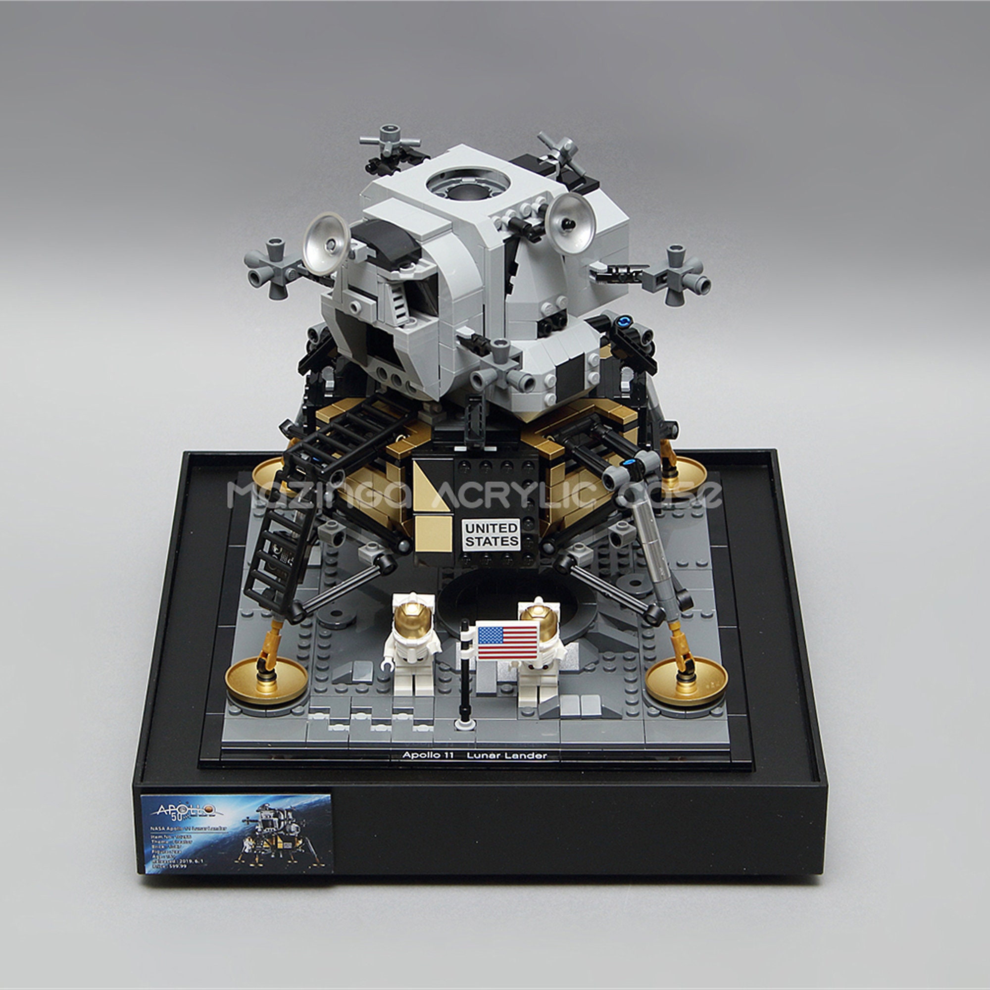 Display Case for LEGO® NASA Apollo 11 Lunar -